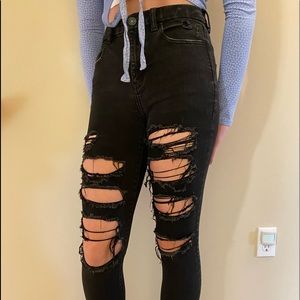 American Eagle ripped jeans